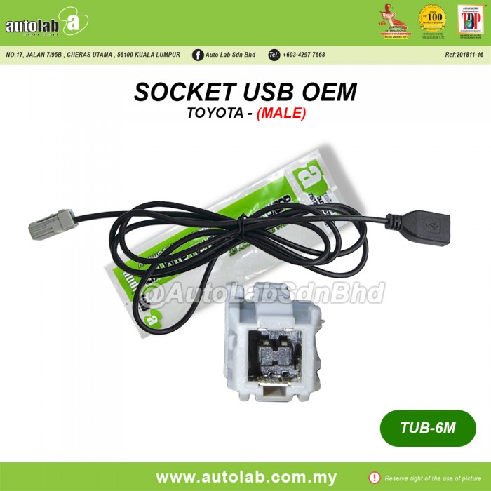 Socket USB OEM Toyota (Male)